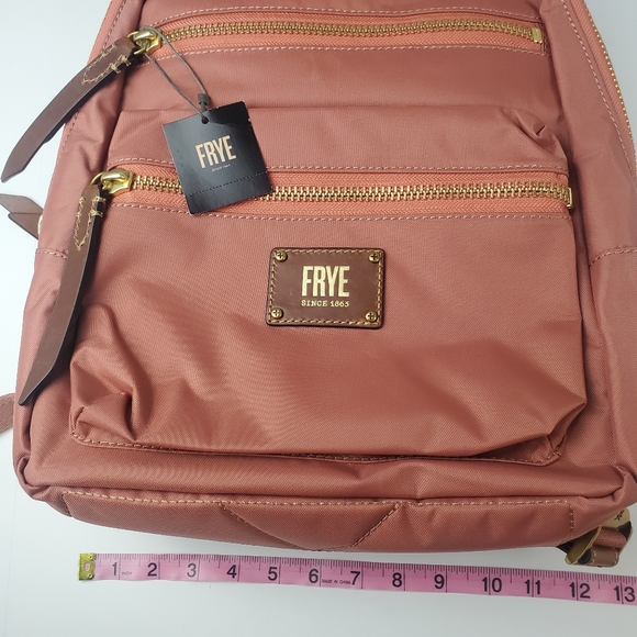 Frye Nylon Large Ivy Zip Backpack Dusty Rose - Picture 10 of 11